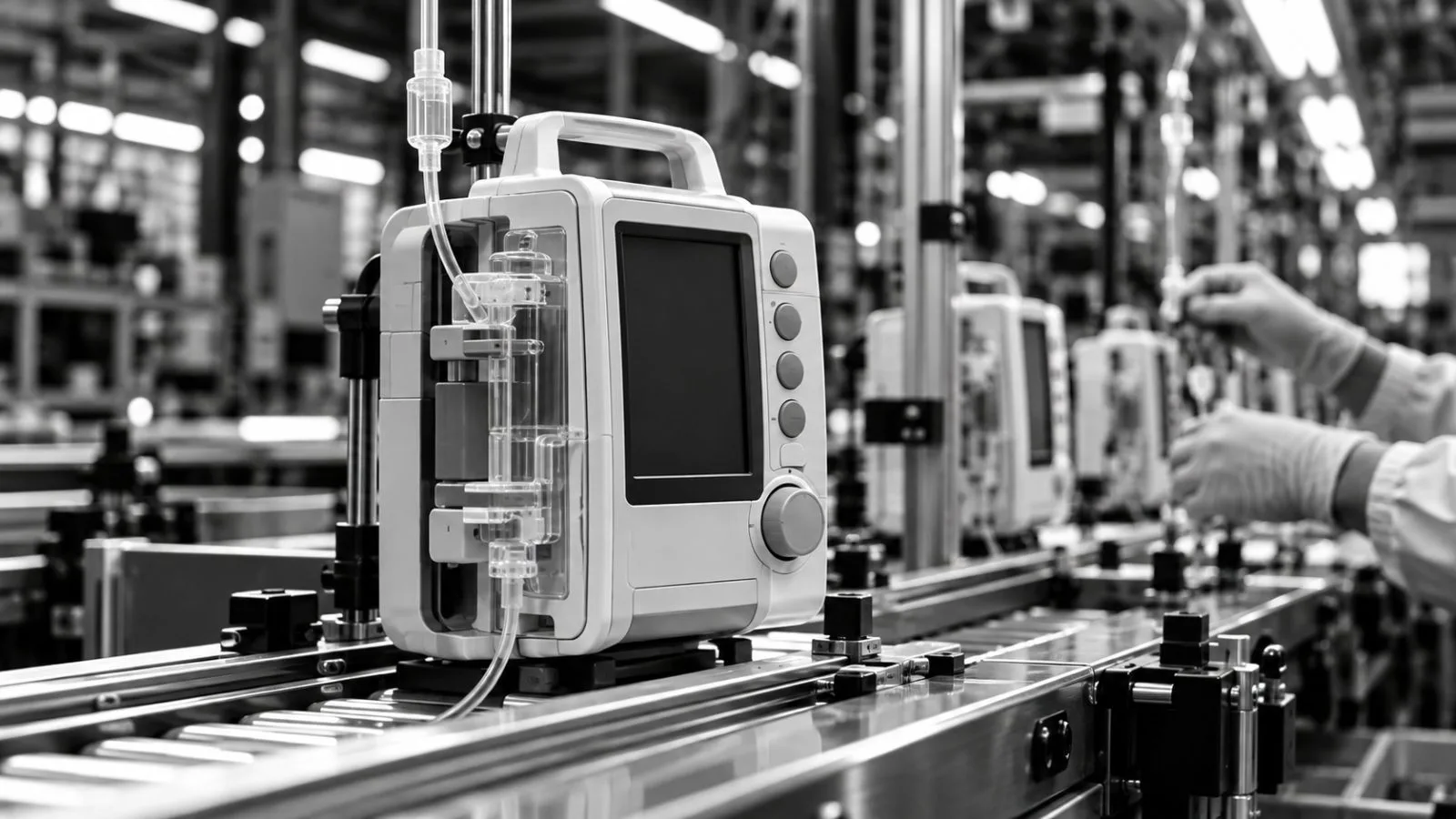 A 3870 MR IV pump on a clean medical-device assembly line / TokenPost.ai