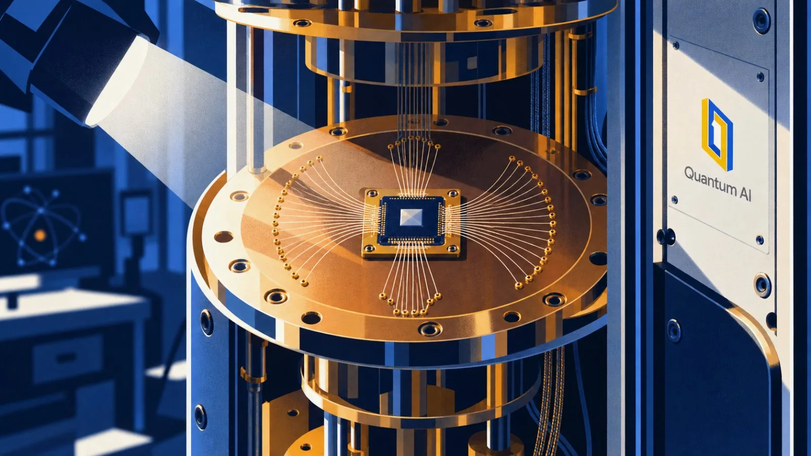 A quantum processor chip mounted on a cryogenic cold plate / TokenPost.ai