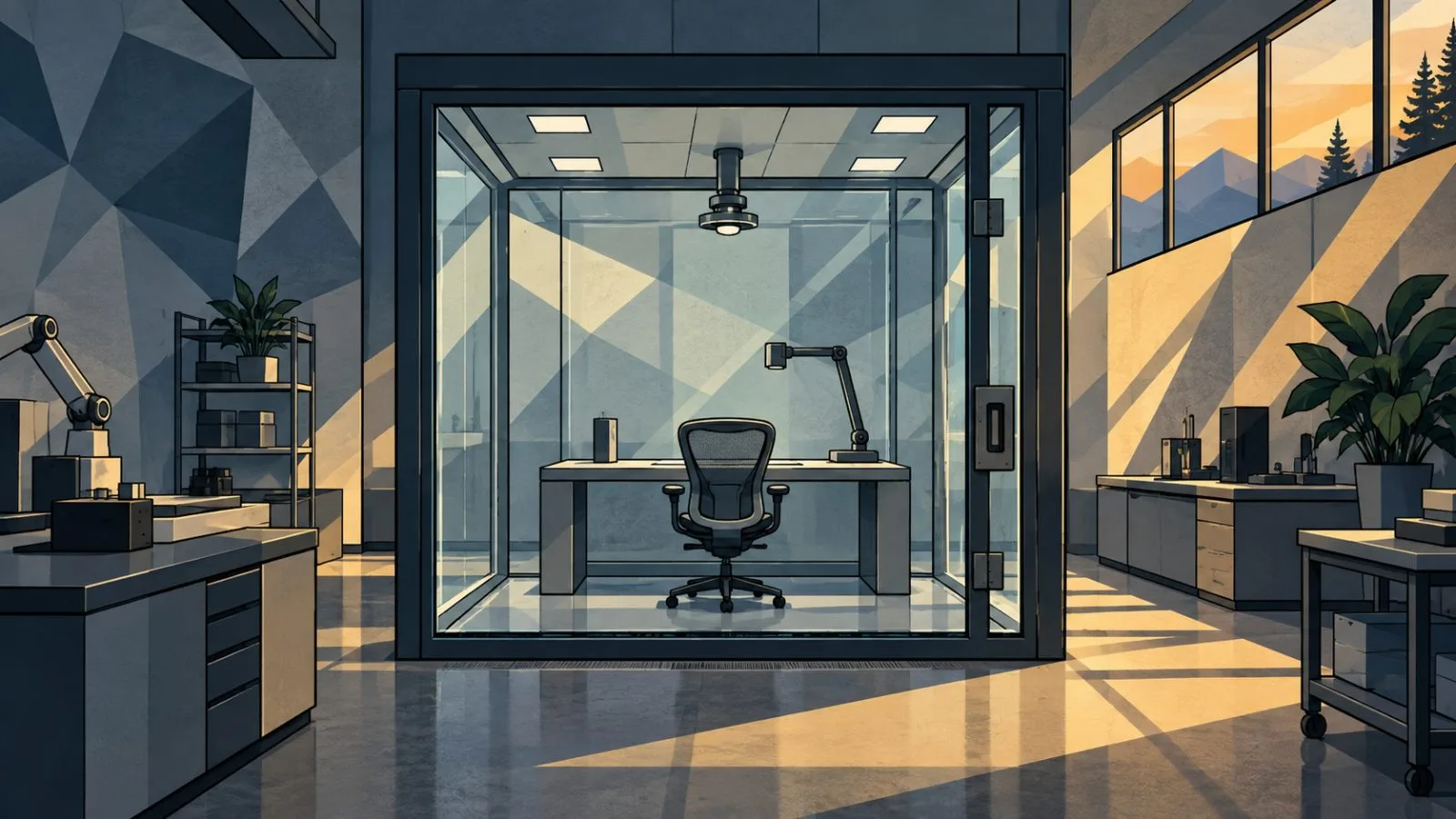 A sealed testing workstation inside a quiet evaluation laboratory / TokenPost.ai