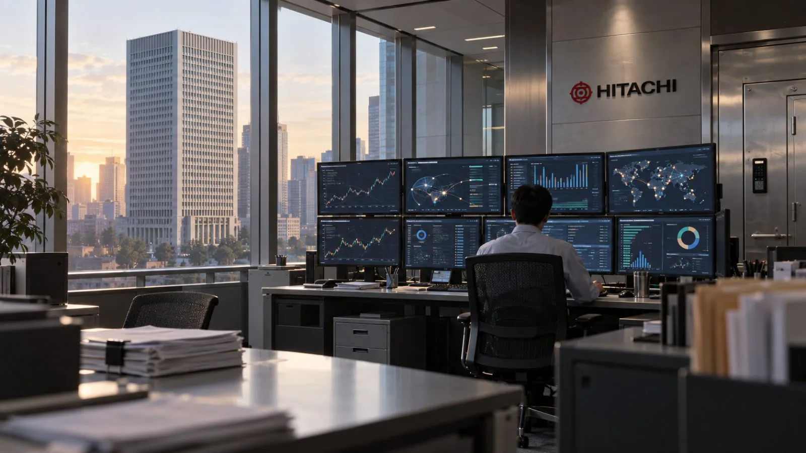 A staff member reviews digital-asset transaction monitoring terminals / TokenPost.ai