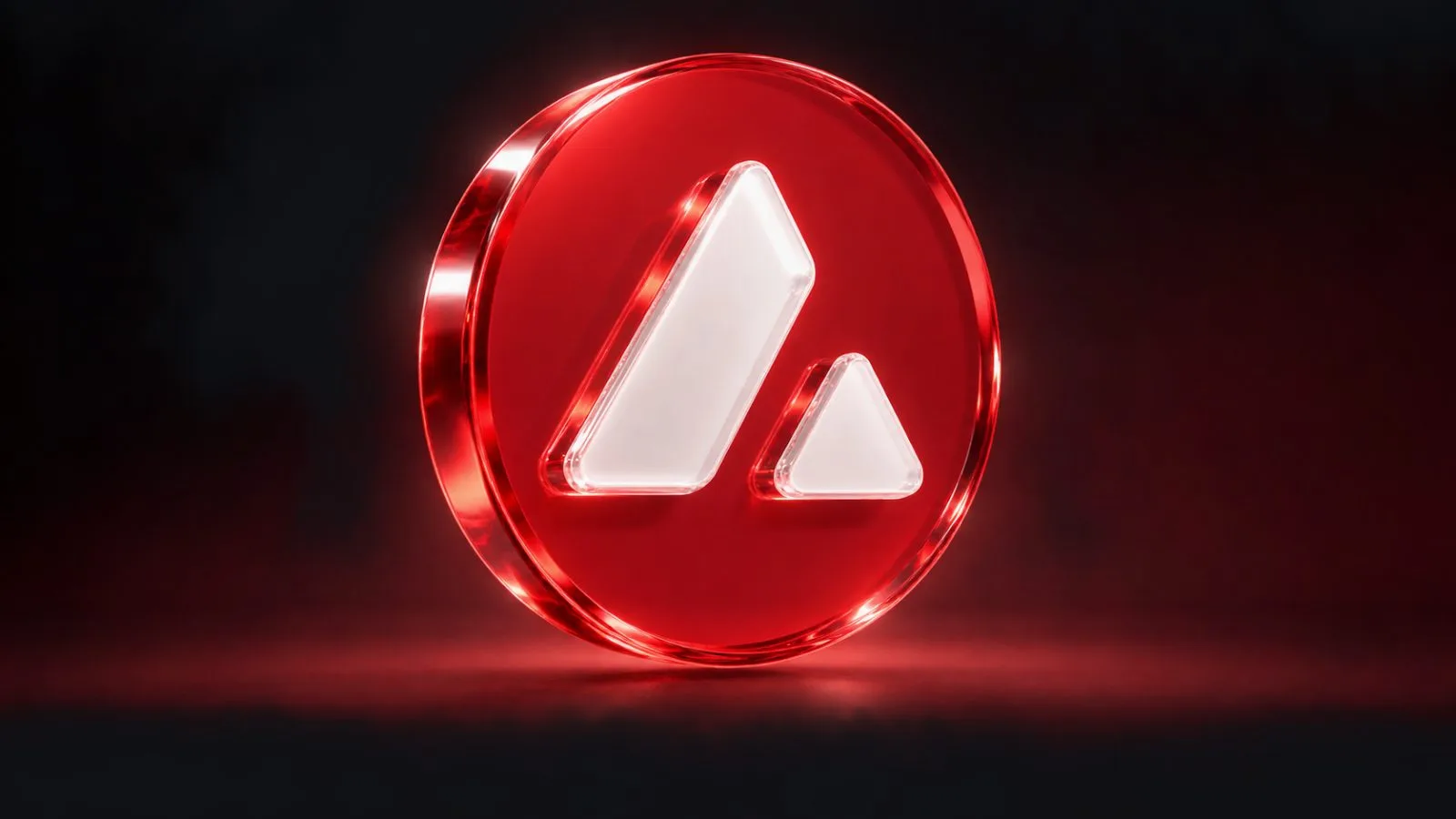 A faceted red token rests on a sharply sloped surface / TokenPost.ai