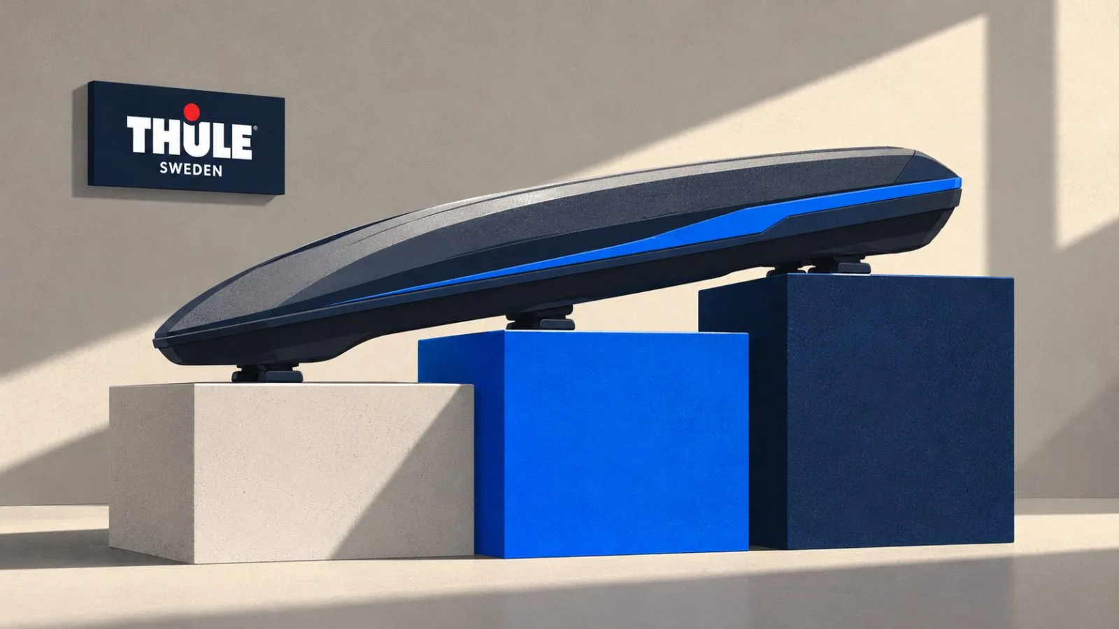 A roof cargo carrier rests across three sharply stepped platforms / TokenPost.ai