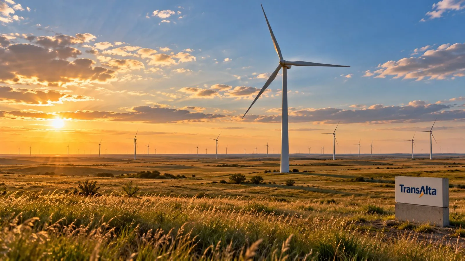 Wind turbines stretch across the Oklahoma prairie in late afternoon light / TokenPost.ai