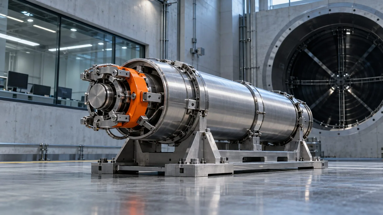A parachute mortar assembly rests inside a test chamber / TokenPost.ai