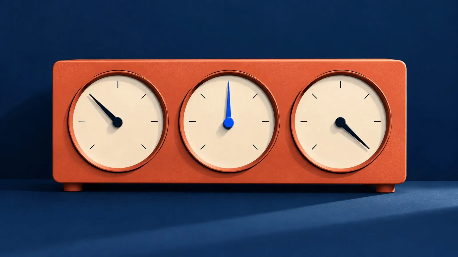 Three analog gauges show different readings on a terracotta panel / TokenPost.ai
