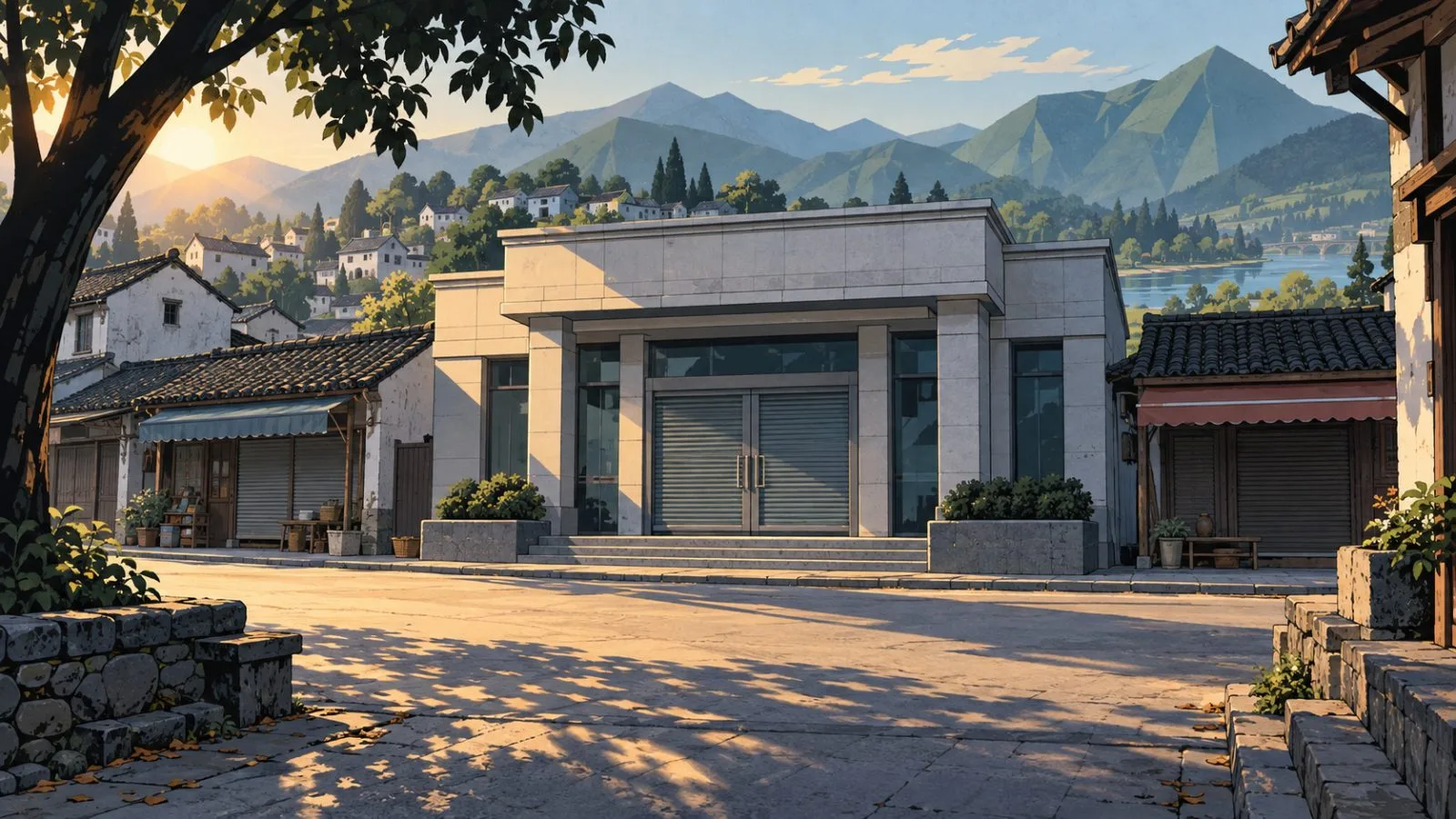A closed rural bank branch sits along a quiet street / TokenPost.ai