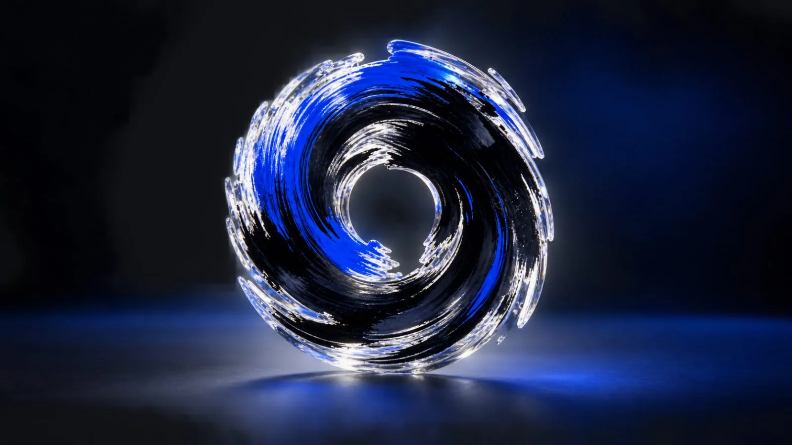 Blue and white token discs arranged in clear reserve trays / TokenPost.ai